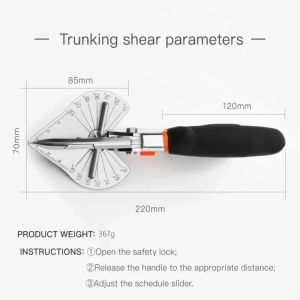 Multifunctional Miter Shear Cutter Adjustable At 45~135 Degree Hand Tools With 10 Blades For Cutting Soft Wood Plastic Projects