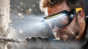 Asafee SY5862 500LM Smart Sensor Safety Goggles Headlamp COB XTE LED 7 Modes IPX4 Headlight for Night Work and Outdoor