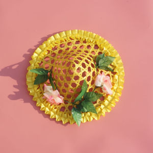 Colorful Floral Dance Performance Prop Hat for Kids Adults Summer Winter Spring Autumn Suitable for Stage Performances