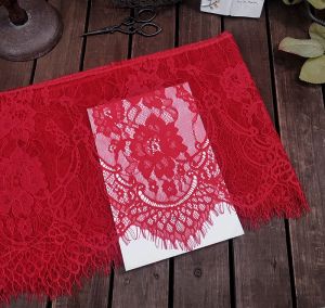 Handmade DIY High Quality Eyelash Lace Fabric 26cm Wide 3m Long Skirt Hem Trimmings Home Sewing Materials Chinese Origin