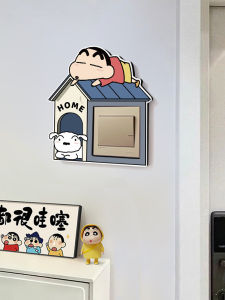 Bộ Ốp Tường Ổ Cắm Điện Hình Chú Mèo Hoạt Hình Kawaii Bút Chì Mới Bảo Vệ Trang Trí Tường Chống Thấm Nước Acrylic