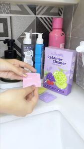 เม็ดฟู่ล้างรีเทนเนอร์ ขจัดกลิ่นเหม็น ล้างรีเทนเนอร์ ทำความสะอาดฟันปลอม เม็ดฟู่ล้างฟันปลอม