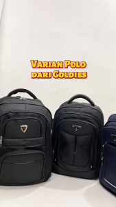 Tas Ransel Kerja Pria Wanita POLO Anak Sekolah Quality Import 18in FREE USB C + RAINCOVER