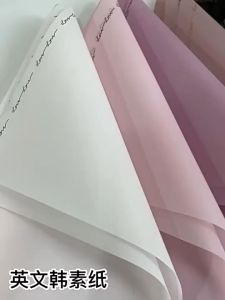 Kertas Buket Bunga Motif Love Letter Border Flower Wrapping Bouquet Hand Bouquet Cellophane KB061