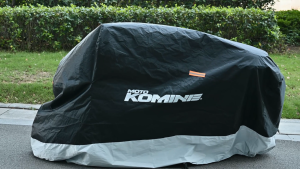 KOMINE Outdoor Dustproof & Waterproof &Heavy-Duty Motorbike Motorcycle Cover With Lock Hole