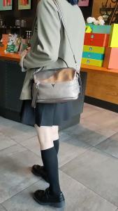 SHUCAI | Genuine Leather New Fashion Women Messenger Bag Small Handbag British Boston Casual Tote Lady Shoulder Bags