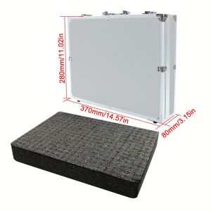 Hộp Đựng Dụng Cụ Bằng Nhôm Để Bảo Quản An Toàn Màu Bạc/đen Hộp Đựng Thiết Bị Chụp Ảnh Hộp Đựng Dụng Cụ Cho Nhà Ở & Dụng Cụ Kiểm Tra