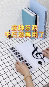20/40/60/80 A4 Sheets Piano Sheet File Write-on Music Sheet Organizers 2 Fold Direct Write on File - 乐曲透明谱夹