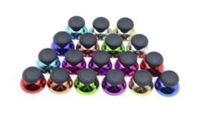 2pcs  3D Analog Electroplated Mushroom Head Thumbstick Cap Joystick Cover For PS5 BDM-010 020 030 Controller