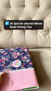 Al Quran Terjemahan Latin Per Kata Besar Sampul Custom Bordir Nama A4 MYZ