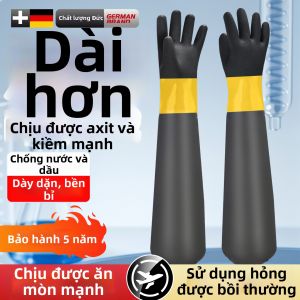Găng Tay Cao Su Công Nghiệp Chống Thấm Nước Chống Hóa Chất Chịu Axit và Kiềm