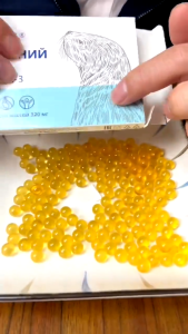 俄罗斯原料胶囊进口海豹油软胶囊中老年  粒Soft Capsules 1 Box 100 Capsules