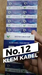 KLEM KABEL PAKU BETON CLAM CABLE 12 MM ISI 50 PCS