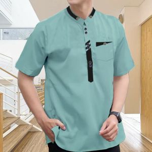 Baju Koko Kurta Lengan Pendek Modern