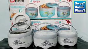 Insulated Casserole Hot Pot With Steel Casserole And Lid 3PCS Set 2500ML 2000ML 1500ML Keep Warm Cold Hotpot