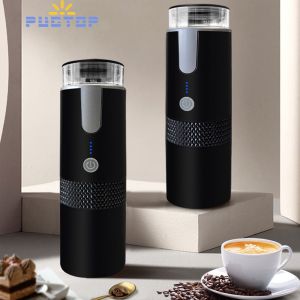 PUGTOP 160ML Electric Coffee Machine Portable Coffee Maker Wireless Mini Coffee Espresso Maker for Camping Travel RV Hiking Office