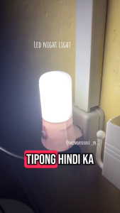 Slamp LED Night Lights Indoor Lighting 3W Night Lamp Energy Saving 110-220V Bedside Light Plug-in Warm/White Light Night Light with Button Switch for Bedroom 、Living Room、Study、Bathroom