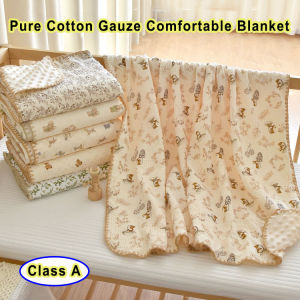 100% Pure Cotton Gazue Baby Blanket Soft 3D Doudou Velvet Newborn Comfortable Quilt Kids Bath Towel