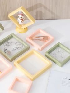 Hộp đựng trang sức hộp bảo quản phụ kiện thời trang trong suốt màng bọc PE