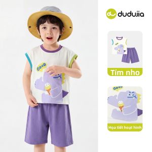 DUDUJIA | Trang Phục Hè Cho Bé Có Công Nghệ Làm Mát Áo Ngắn T Tay Ngắn