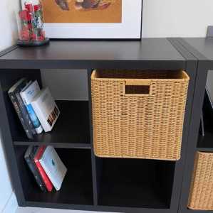 Black Plaid Solid Wood Office Storage Cabinet Free Combination Childrens Storage Low Bookcase Living Room Display Shelf
