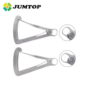 JUMTOP Dental Gauge Caliper Metal Wax Thickness Measurement Ruler Autoclavable Dentistry Tools