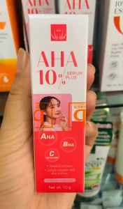 VITARA AHA 10% SERUM PLUS ผิวกระจ่างใส ลดความมัน และบำรุงผิวแข็งแรง ขนาด 10 กรัม (1หลอด)