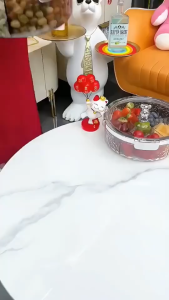 Khay Đựng Mứt Tết Bánh Kẹo Tròn 6 Ngăn Acrylic Trong Suốt Sang Trọng Trang Trí Phòng Khách Ngày Tết