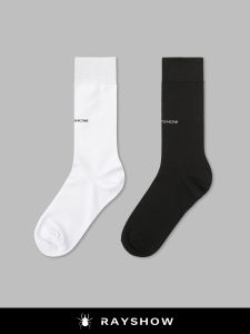 ถุงเท้ากันกลิ่นระบายอากาศดี 32 ชิ้น ผ้าฝ้ายสูตรสูง ระบายอากาศได้ดี ดูดซับเหงื่อ ป้องกันแบคทีเรีย ถุงเท้าสูงครึ่งแข้ง สำหรับผู้ชาย