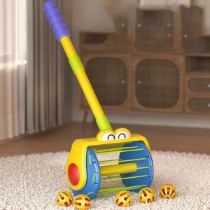 Montessori Electric Bubble Watering Can Toy Educational Bell Emitter Dust Catcher Baby Walker Toy Cognition Training Kids Game