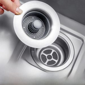 Kitchen Sink Strainer Anti-Odor Drain Cover Cloth Basket Sink Faucet Leak Plug Hopscotch Core for Home Personal Cleaning Tools