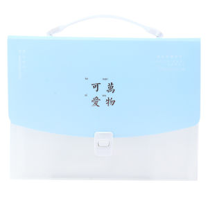Large Capacity Plastic Accordion File Folder Handheld Question Paper Storage Bag Waterproof Document Bag for Students