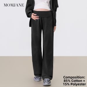 Mom Jane | Maternity Pants Autumn Wear High Waist Comfortable Wide Leg Trousers