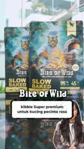 Bite of Wild - Makanan Kucing Kering Tuna Slow Baked Bebas Biji-Bijian Kombo 1kg5+50g10 B45