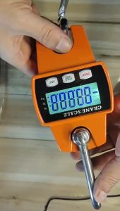 Portable Hanging Scale Aluminium alloy Mini Crane Scale LCD Digital Hanging Hook Heavy Duty Weighing