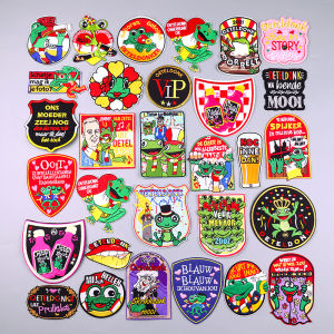 Mảng Vá Thêu Oeteldonk 2024 Dành Cho Quần Áo Biểu Tượng Hoa Kỳ Lễ Hội Dán Ủi Tự Làm Huy Hiệu Thủ Công Thân Thiện Với Môi Trường Chất Liệu Polyester