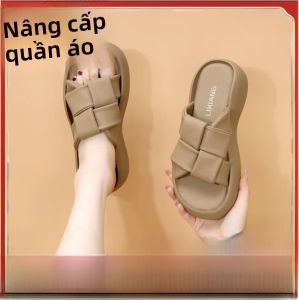 Dép Đế Dày Đế Mềm Chống Trượt Đi Biển Mùa Hè Cho Nữ Đế EVA Đế Phẳng Đế Mềm Đế Mềm Thoải Mái Đế Mềm Đế Mềm