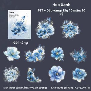 10 Chiếc Vintage Hoa Thú Cưng Dán Hình Dạng Không Đều DIY Tạp Chí Cắt Dán Scrapbooking Tiếp Liệu Thẩm Mỹ Văn Phòng Phẩm Dành Cho Người Sáng Tạo