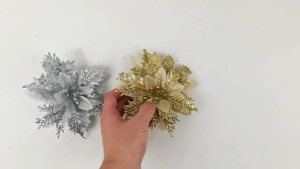 Artificial Flowers Merry Christmas Decorations for Home Xmas Tree