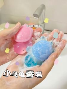 Little Turtle Soap All Red Same Zen Solid Balm Handmade Soap Antibacterial Moisturizing Refreshing Kids Cartoon Cute