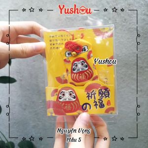 Móc Khóa Yushou Nguyện Vọng Daruma - Mẫu 5 (Kiểu Omamori) Có sẵn