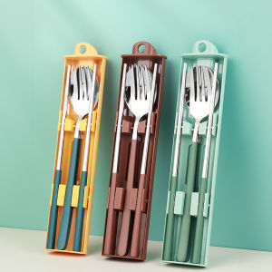 Portable 304 Stainless Steel Cutlery Set