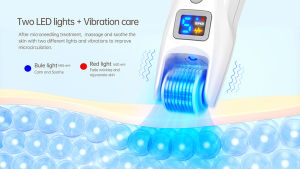 Bio Roller G5 EMS Dermaroller For Face Microneedle Roller With Led Light Therapy & Vibration Electric Derma Roller For Hair Growth
