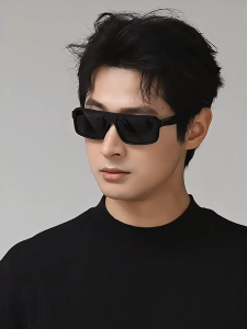 MENSPE Men’s Retro Sunglasses Polarized Sunglasses Fashion Square Sunglasses Driving Sunglasses UV400 Elastic Paint Design Clean Vision Sunglasses Cycling Riding Running Glasses