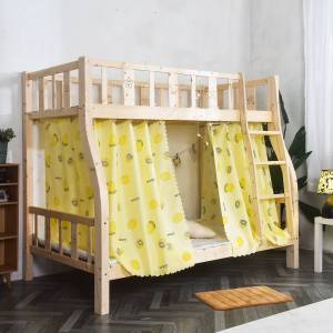 Trapezoid Semi-blackout Bed Curtain for Bunk Beds