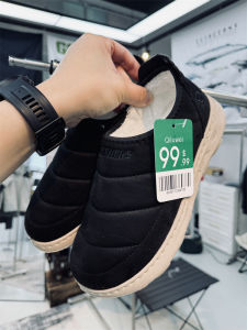 Fleece Lined Anti Ski Casual Shoes Low Cut Easy on Mens Outdoor Snow Mountain Patrol Walker Warm Shock Absorption Slip on Boots