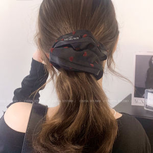 ริบบิ้นยางยืดทรงกลมสไตล์เจ้าหญิงฤดูใบไม้ผลิสำหรับผู้หญิงสไตล์เกาหลี INS บัลเล่ต์ ริบบิ้นยางยืดสุดหรูหราสำหรับการเดินทาง