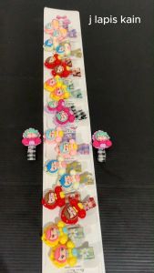 STIPA Sepasang Jepit Rambut Karakter Lapis Kain Warna Jepitan Hair Clip Pin Accessories Wanita Anak LZ
