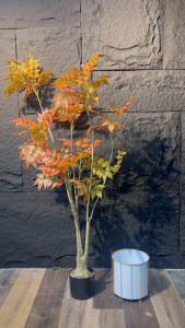 ⭐DRYOPTERIS ERYTHROSORA⭐ Artificial Plant Decor Tree Indoor Plant Decoration Plant Home Decor Office Plant Lobby Plant Decoration Artificial Greenery Indoor Tree Artificial Plant Decoration Indoor Plant Decor for Home Office Hotel Interior Decoration