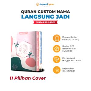 Al Quran Custom Nama Timbul Ukuran B5 Tajwid Warna & Terjemah Asbabun Nuzul Syaamil Quran